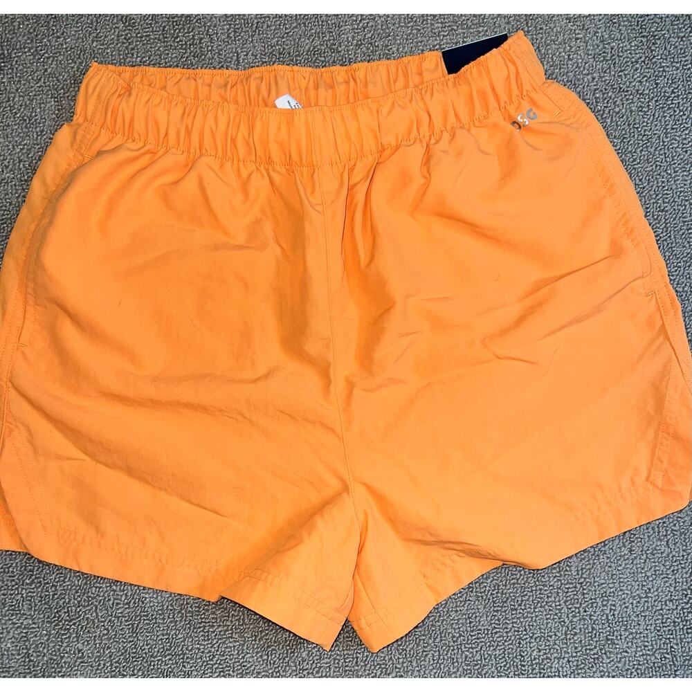 Women's Nylon 3" high rise DSG athletic shorts orange size XS NWT